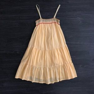 Sundress with cross stitch detailing